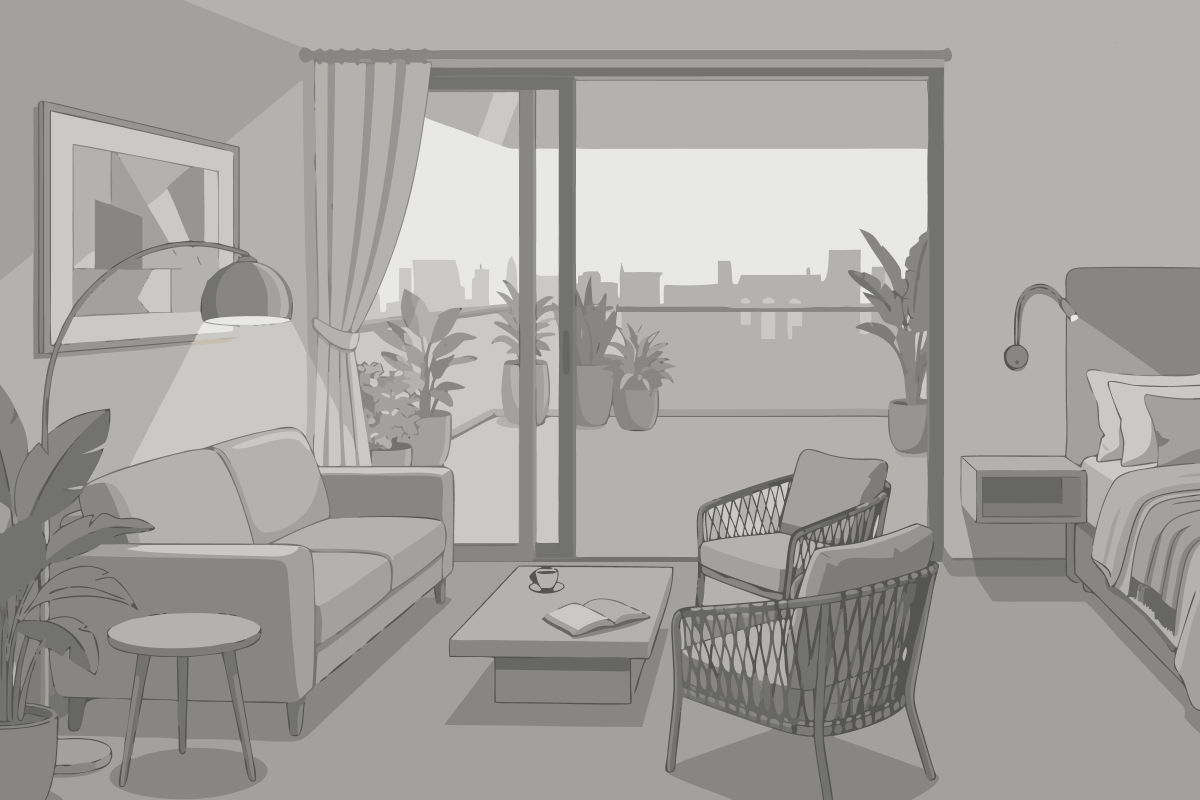 Habitación Doble con ducha y wc